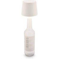 BRILONER White Bottle Light USB Rechargeable Table Lamp Cordless Outdoor