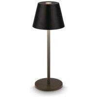 BRILONER Nano LED Table Lamp Black Rechargeable Light Dimmable Cordless 1, 5W