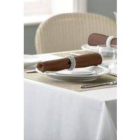 Vision Polyester Plain Coloured Napkin in Dark Brown | Size: 51 cm x 51 cm