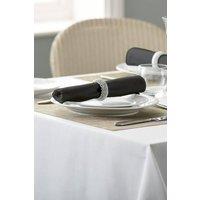 Vision Polyester Plain Coloured Napkin in Jet Black | Size: 41 cm x 41 cm