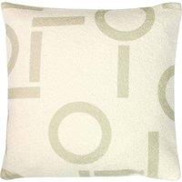 Furn Shearling Circa Geometric Fleece Cushion in Taupe
