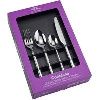 Arthur Price 'Contessa' Stainless Steel 16 Piece 4 Person Gift Boxed Cutlery Set in Silver