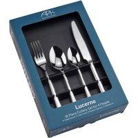 Arthur Price 'Lucerne' Stainless Steel 16 Piece 4 Person Gift Boxed Cutlery Set in Silver