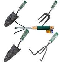 BARGAINS-GALORE Set Of 5 Gardening Tools Planting Plastic Handle Outdoor Garden Tool
