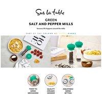 Sur La Table 2pc Salt & Pepper Mill Set in Green | Size: A