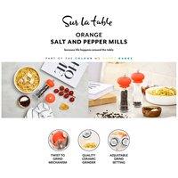 Sur La Table 2pc Salt & Pepper Mill Set in Orange | Size: A