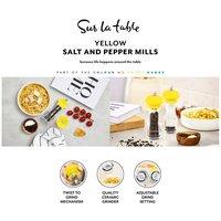 Sur La Table 2pc Salt & Pepper Mill Set in Mustard | Size: A