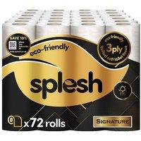 Splesh Toilet Roll Signature Scented 72 Rolls|Quilted 3-Ply Soft Toilet Paper in White