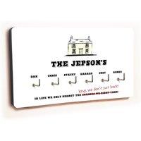 Uniqueful Personalised Novelty White House 6 Hook Key Holder New Home Gift