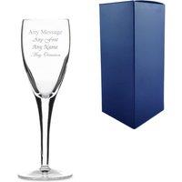 Uniqueful Personalised Engraved 160ml Michelangelo Champagne Flute Gift Box in Clear