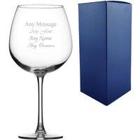 Uniqueful Personalised Enoteca Large Gin Glass 26.5oz Birthday Gift for Friend in Clear