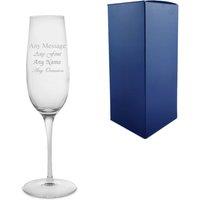 Uniqueful Personalised 235ml Allegro Champagne Flute Birthday Friend in Clear