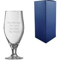 Uniqueful Personalised 11oz Cervoise Beer Glass Birthday Friend in Clear