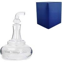 Uniqueful Personalised 100ml Handmade Whisky Still Mini Decanter New Home in Clear