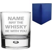 Uniqueful Personalised Whisky Tumbler Birthday Gift in Clear
