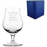 Uniqueful Personalised 6.75oz Single Malt Whiskey Tasting Glass Birthday Gift in Clear