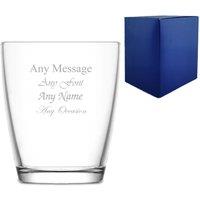 Uniqueful Personalised Engraved 340ml Vega Tumbler Gift Box Birthday Friend in Clear
