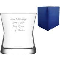 Uniqueful Personalised 300ml Derin Whisky Glass Birthday Friend in Clear