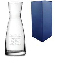 Uniqueful Personalised 1 Litre Contemporary Carafe or Vase Birthday Gift in Clear