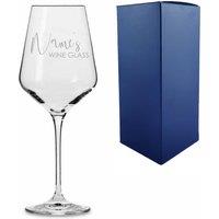 Uniqueful Personalised Infinity Wine Glass Scripted Names Design in Clear