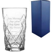 Uniqueful Personalised Keops Hiball Gin Glass Any Message Birthday in Clear