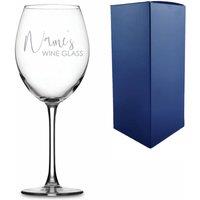 Uniqueful Personalised Enoteca Wine Glass Scripted Names Design in Clear