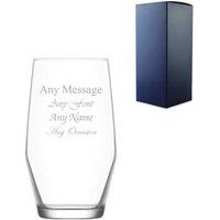 Uniqueful Personalised 495ml Ella Highball Glass Birthday Friend in Clear