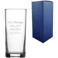 Uniqueful Personalised Engraved Minimalistic Hiball Glass 12oz 354ml Any Message in Clear