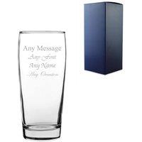 Uniqueful Personalised 370ml Classic Willi Becher Beer Glass Birthday in Clear