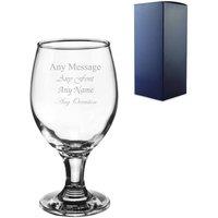Uniqueful Personalised Engraved 400ml Beer & Ale Craft Glass Gift Box Birthday in Clear