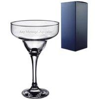 Uniqueful Personalised 295ml Margarita Glass Birthday Friend in Clear