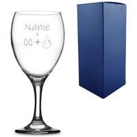 Uniqueful Personalised Funny Wine Glass Name Age +1 Birthday Gift in Clear
