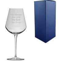 Uniqueful Personalised 380ml Inalto Uno Wine Glass Birthday Friend in Clear