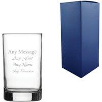 Uniqueful Personalised Hiball Glass 8.5oz Any Message Any Occasion in Clear