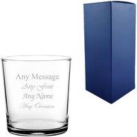 Uniqueful Personalised 13oz Toughened Tubo Hiball Glass Any Message in Clear