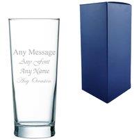 Uniqueful Personalised Primeur Beer Any Message Any Occasion 10oz Glass in Clear