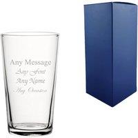 Uniqueful Personalised 10oz Conical Hiball Glass Any Message Any Occasion in Clear