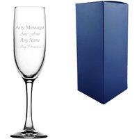 Uniqueful Personalised Imperial Plus Champagne Flute Glass for Friend Birthday in Clear