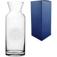 Uniqueful Personalised Commemorative Coronation of the King Vase Birthday Gift in Clear