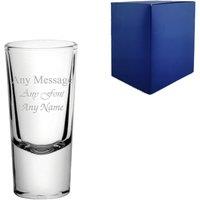 Uniqueful Personalised Engraved Shooter Shot Glass 10oz 25ml Any Message in Clear