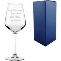 Uniqueful Personalised Allegra White Wine Any Message 12.25oz Glass in Clear