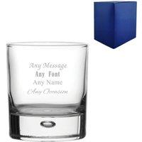 Uniqueful Personalised Bubble Whisky Birthday Gift for Friend in Clear