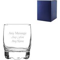 Uniqueful Personalised Engraved 80ml Adora Shot Glass Gift Box Birthday Friend in Clear