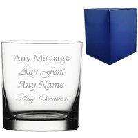 Uniqueful Personalised 290ml Toscana Whisky Tumbler Birthday Friend in Clear