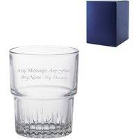 Uniqueful Personalised 160ml Crimped Stacking Tumbler Birthday Friend in Clear