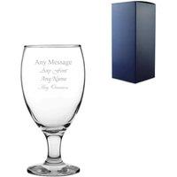 Uniqueful Personalised 590ml Classic Snifter Beer Glass Birthday in Clear