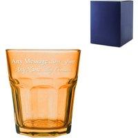 Uniqueful Personalised 305ml Orange Water Glass Birthday