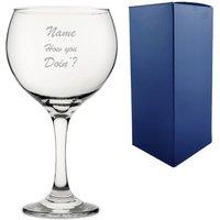 Uniqueful Personalised Funny Name How You Doin Gin Balloon in Clear