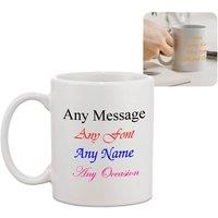 Uniqueful Personalised Any Message Mug for Nan Birthday Gift in White