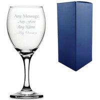 Uniqueful Personalised Imperial 16oz Wine Glass Birthday Gift for Friend in Clear